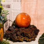 Carnelian Sphere - helmsman - crystal