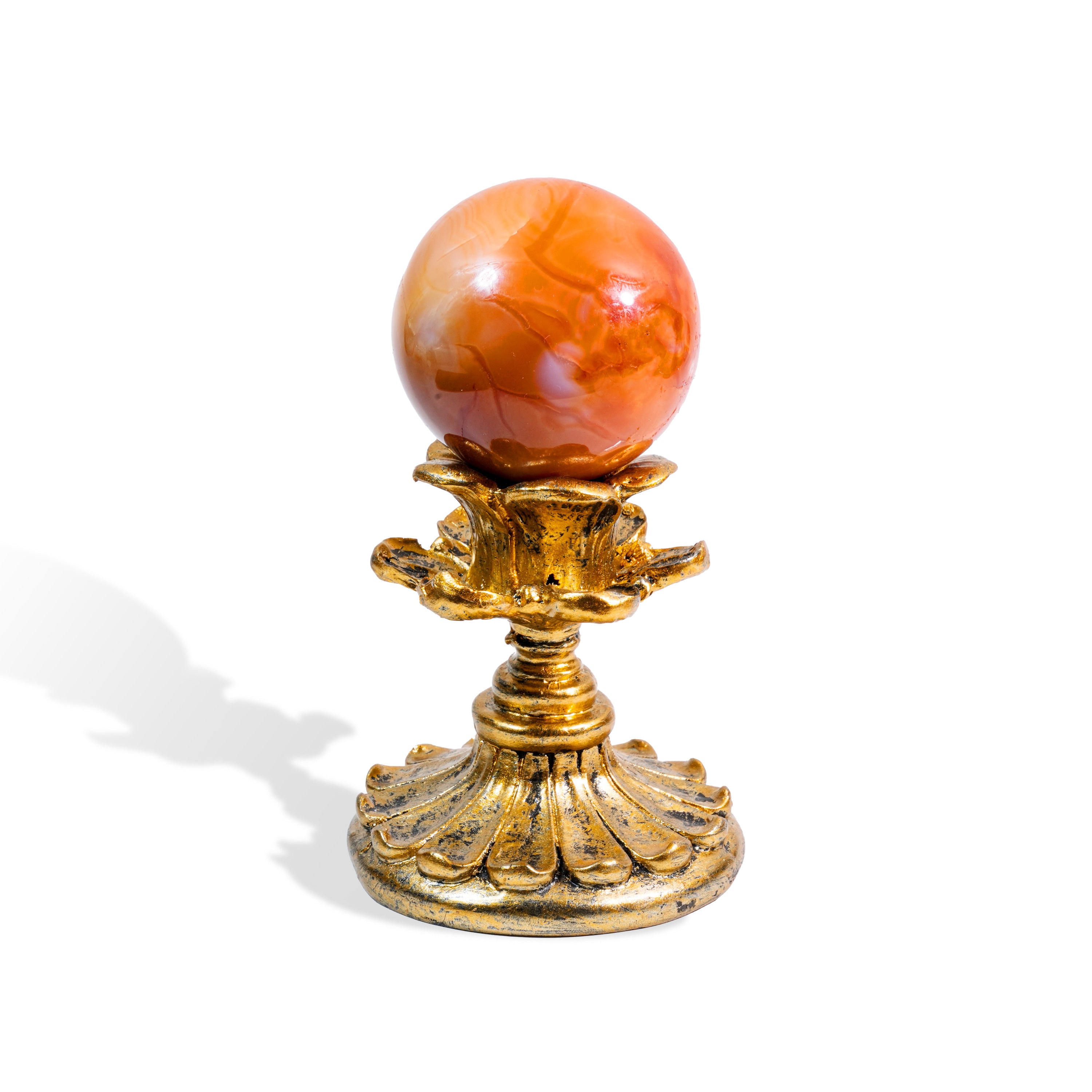 Carnelian Sphere-Helmsman Crystal