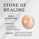 Peach Moonstone Flame