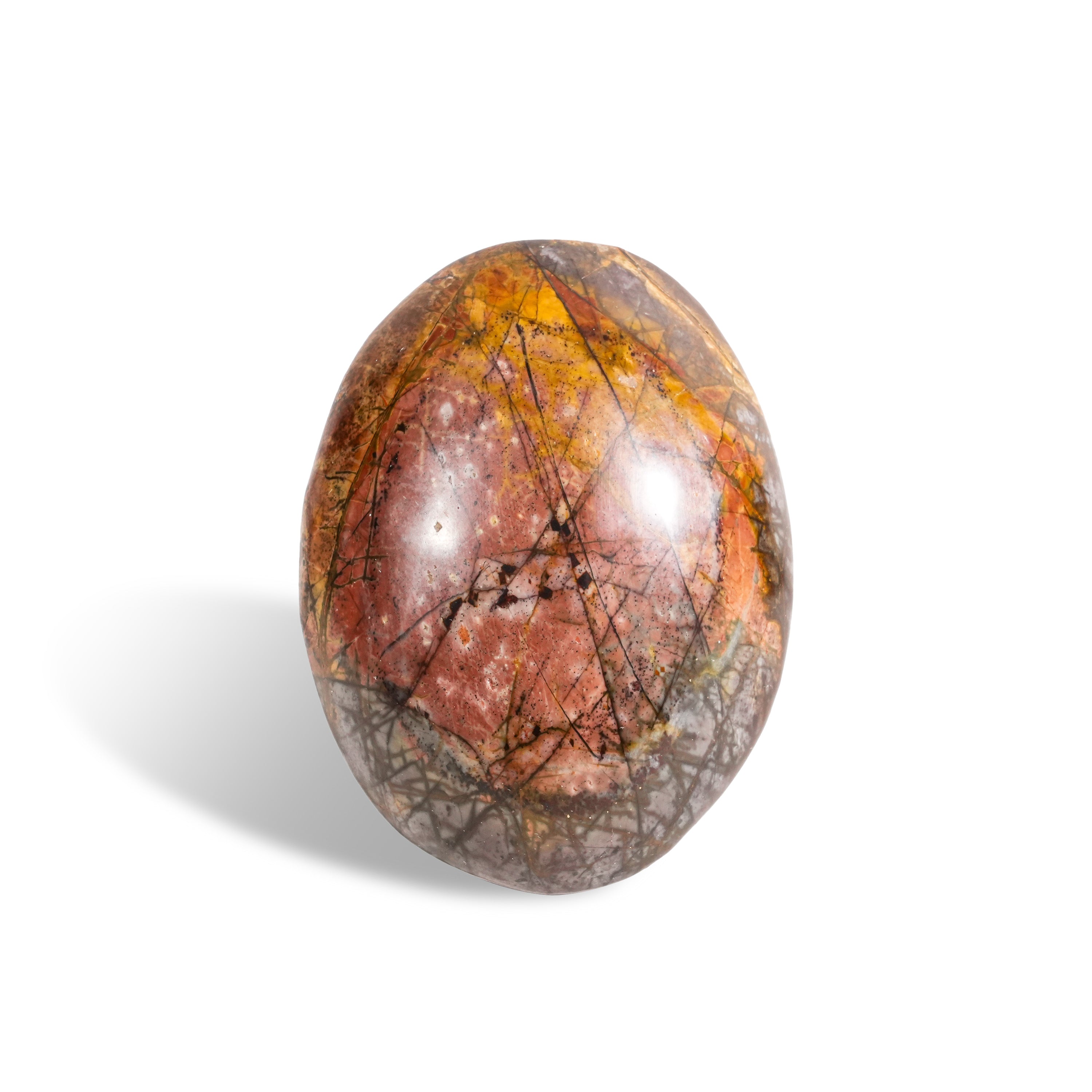 Cherry Creek Jasper Palm Stone-Helmsman Crystal