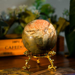 Cherry Creek Jasper Sphere - helmsman - crystal