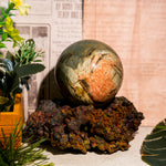 Cherry Creek Jasper Sphere-Helmsman Crystal