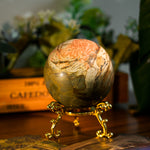 Cherry Creek Jasper Sphere-Helmsman Crystal