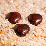 Chicken Blood Stone Mini Heart Set - helmsman - crystal