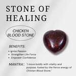 Chicken Blood Stone Mini Heart Set-Helmsman Crystal