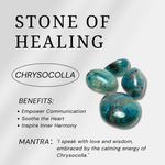 Chrysocolla Stone Point - helmsman - crystal