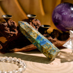 Chrysocolla Stone Point-Helmsman Crystal
