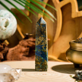 Chrysocolla Stone Point-Helmsman Crystal