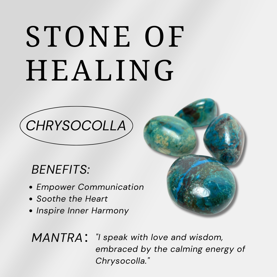 Chrysocolla Stone Point-Helmsman Crystal