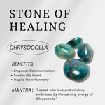 Chrysocolla Stone Point-Helmsman Crystal