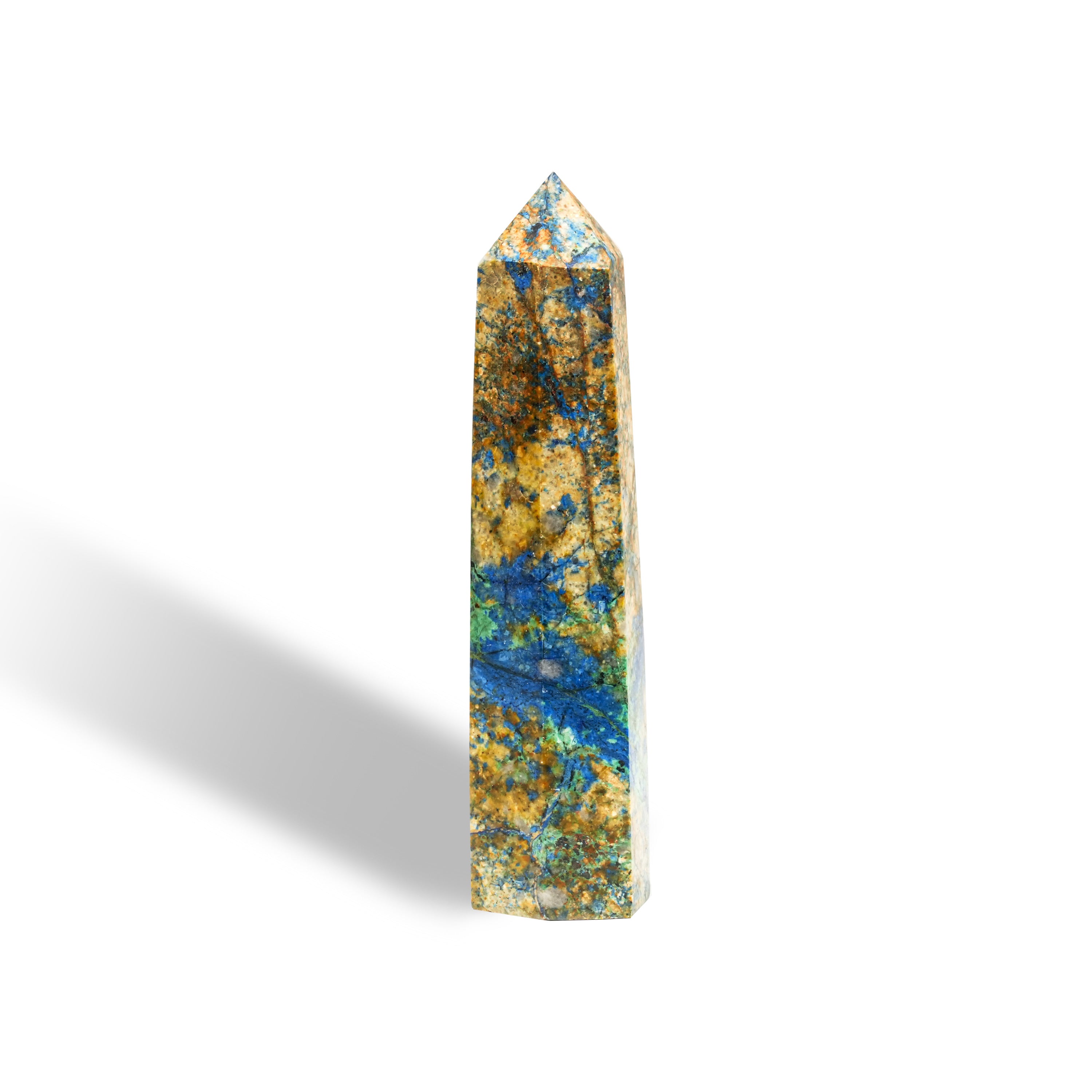 Chrysocolla Stone Point-Helmsman Crystal