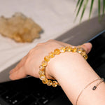 Citrine Bead Bracelet - helmsman - crystal