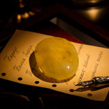 Citrine Palm Stone - helmsman - crystal