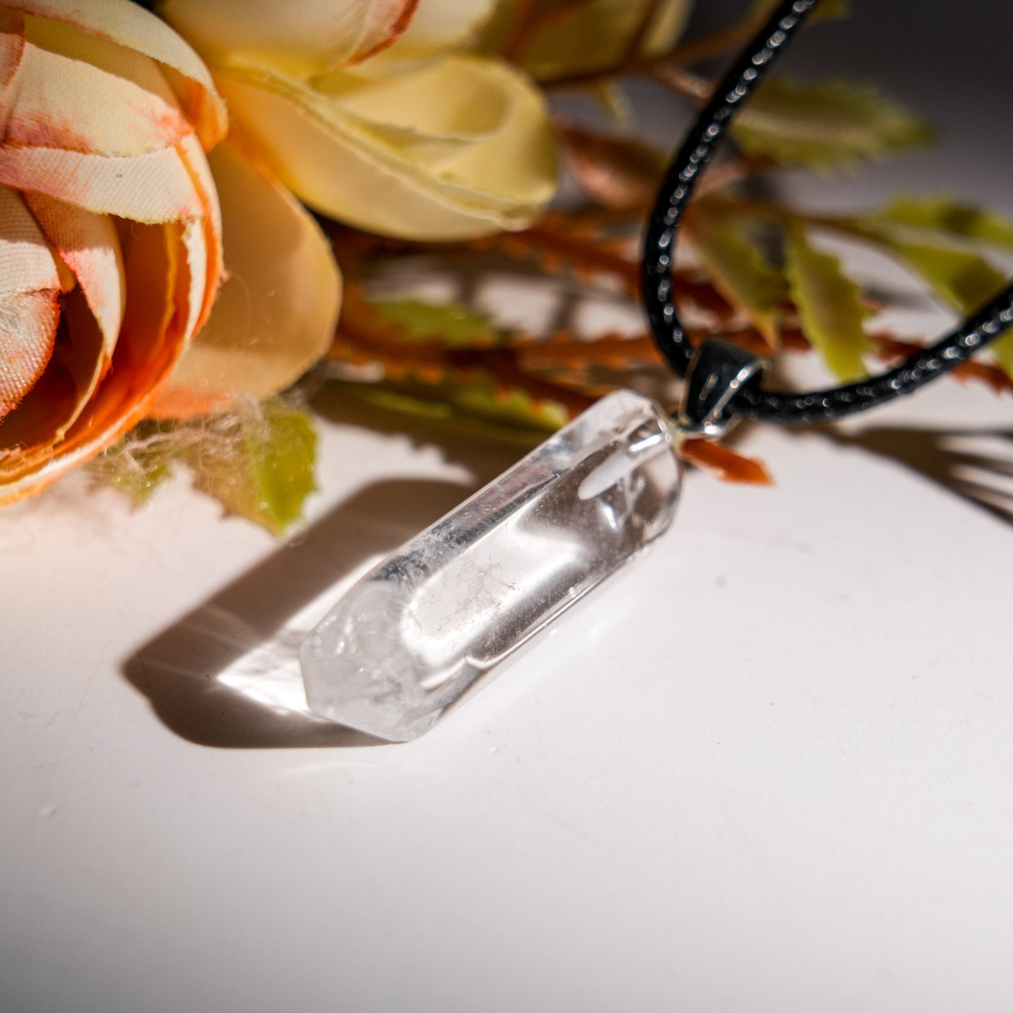 Clear Quartz Cluster Point Pendant Necklace - helmsman - crystal