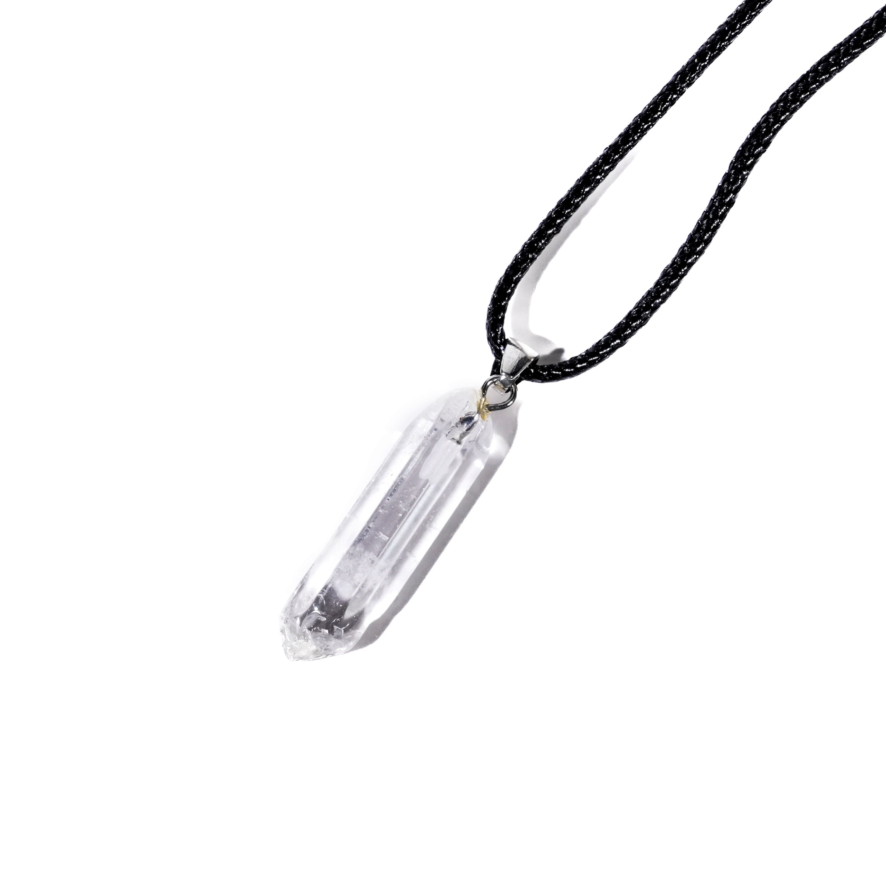 Clear Quartz Cluster Point Pendant Necklace - Helmsman Crystal - Healing Crystal