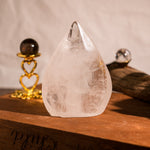 Clear Quartz Flame Freeform - helmsman - crystal