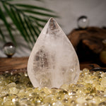 Clear Quartz Flame Freeform - helmsman - crystal