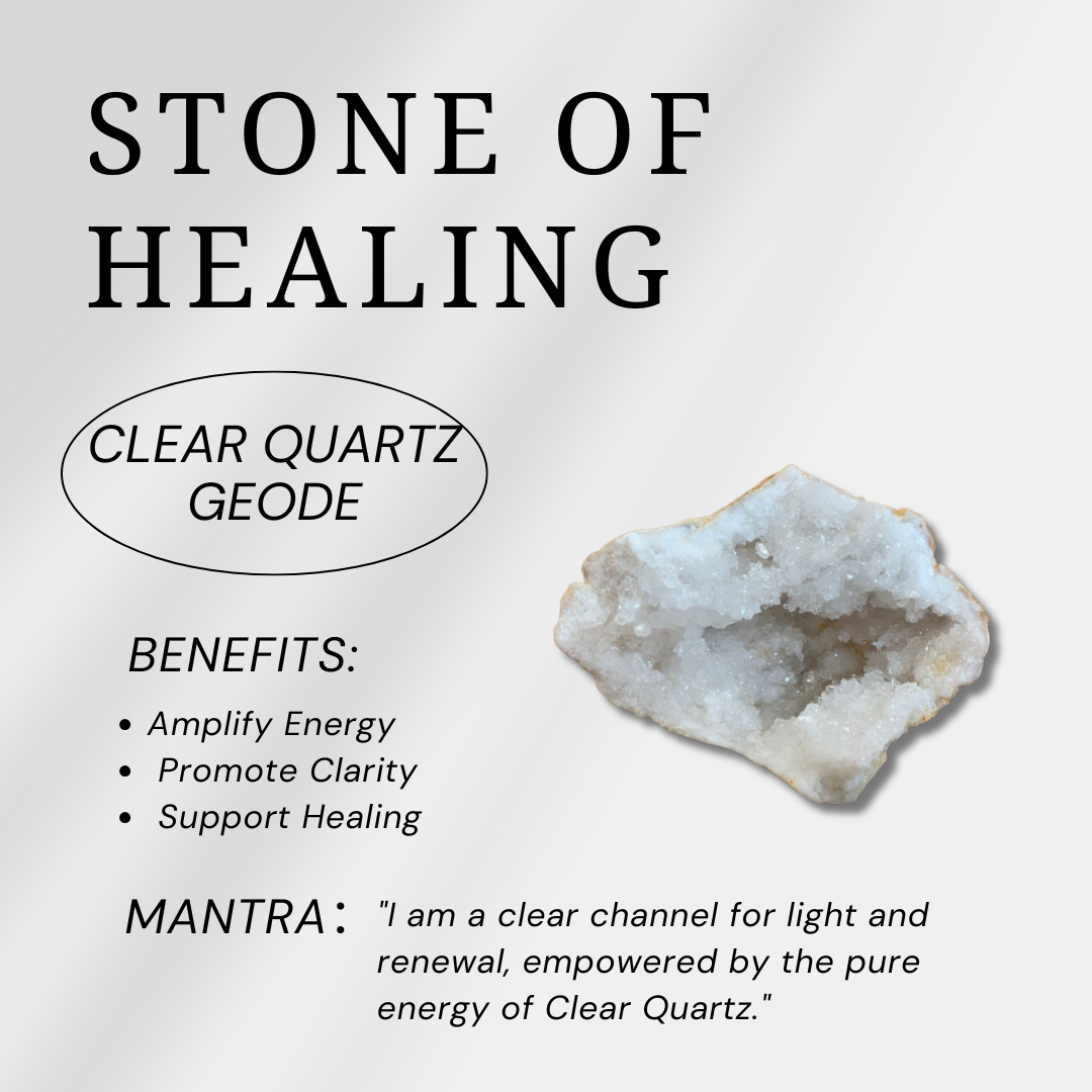 Clear Quartz Geode Sphere - Helmsman Crystal - Healing Crystal