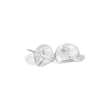 Clear Quartz Moon Earrings - helmsman - crystal