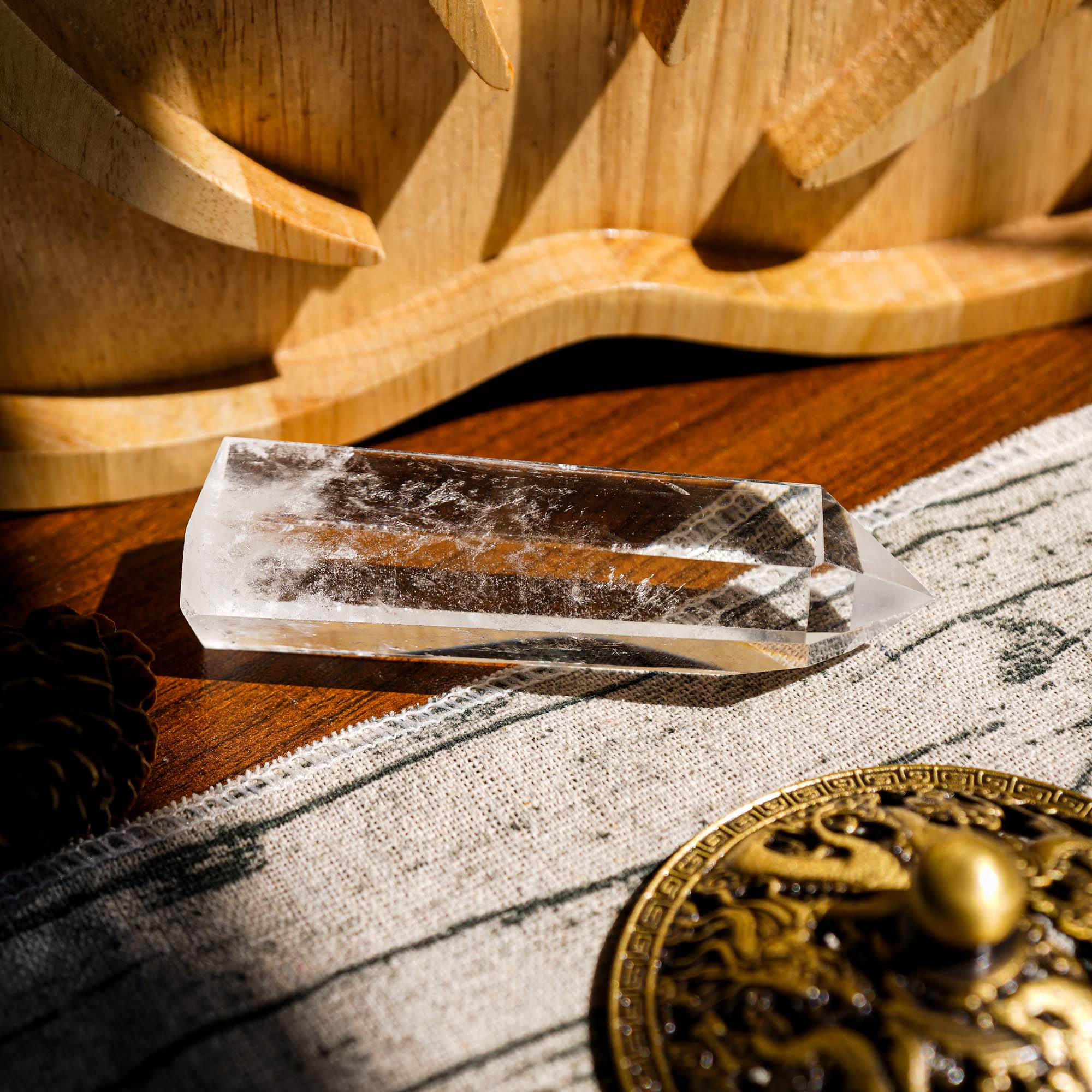Clear Quartz Point - helmsman - crystal