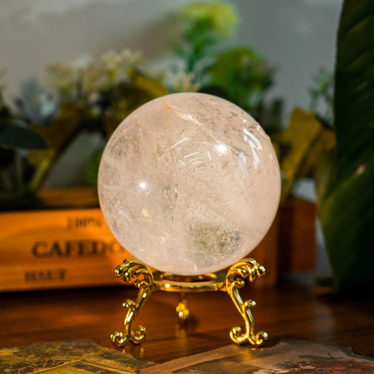 Clear Quartz Sphere - helmsman - crystal