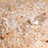 Clear Quartz Tumbled Stone Set - helmsman - crystal
