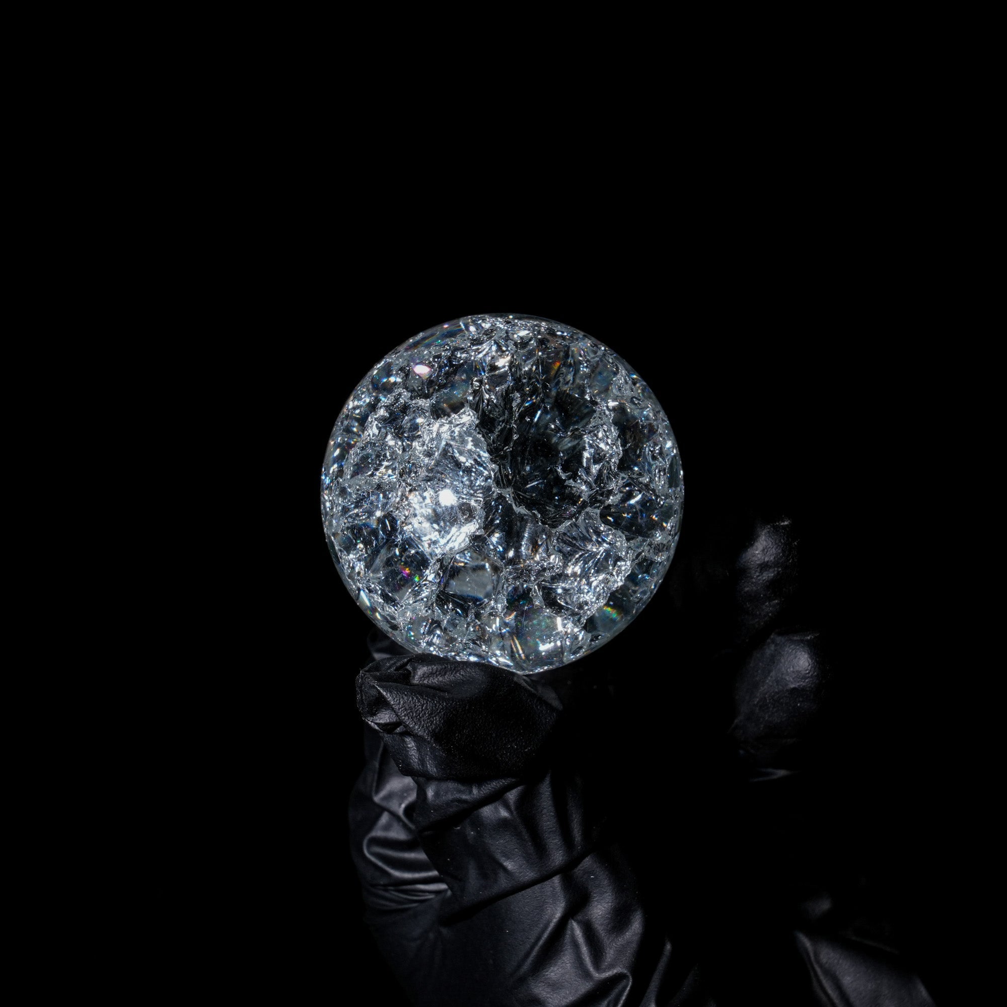 Crackle Quartz Sphere - helmsman - crystal
