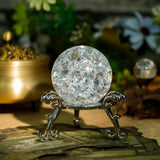 Crackle Quartz Sphere - helmsman - crystal