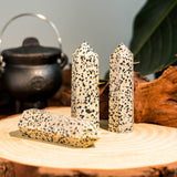Dalmatian Jasper Point - helmsman - crystal