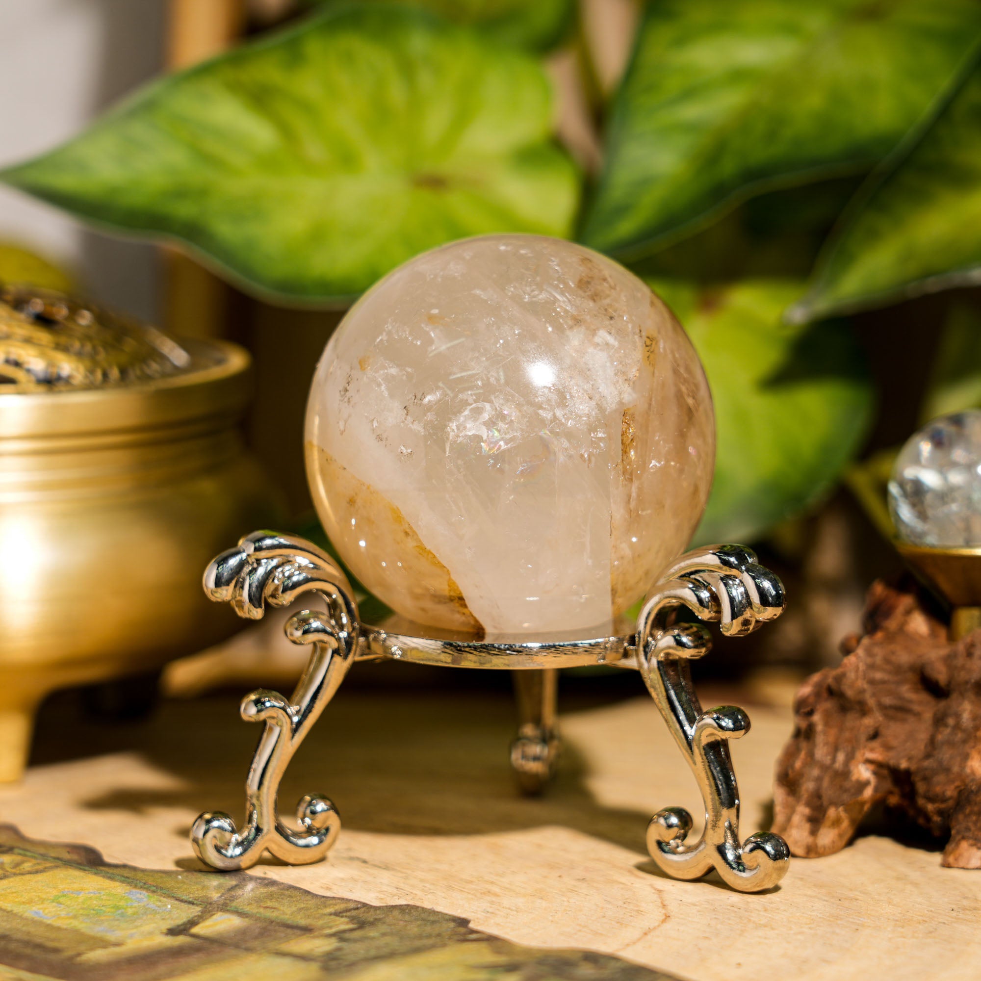Dendritic Quartz Sphere - helmsman - crystal