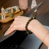 Dragon Blood Stone Bracelet - helmsman - crystal