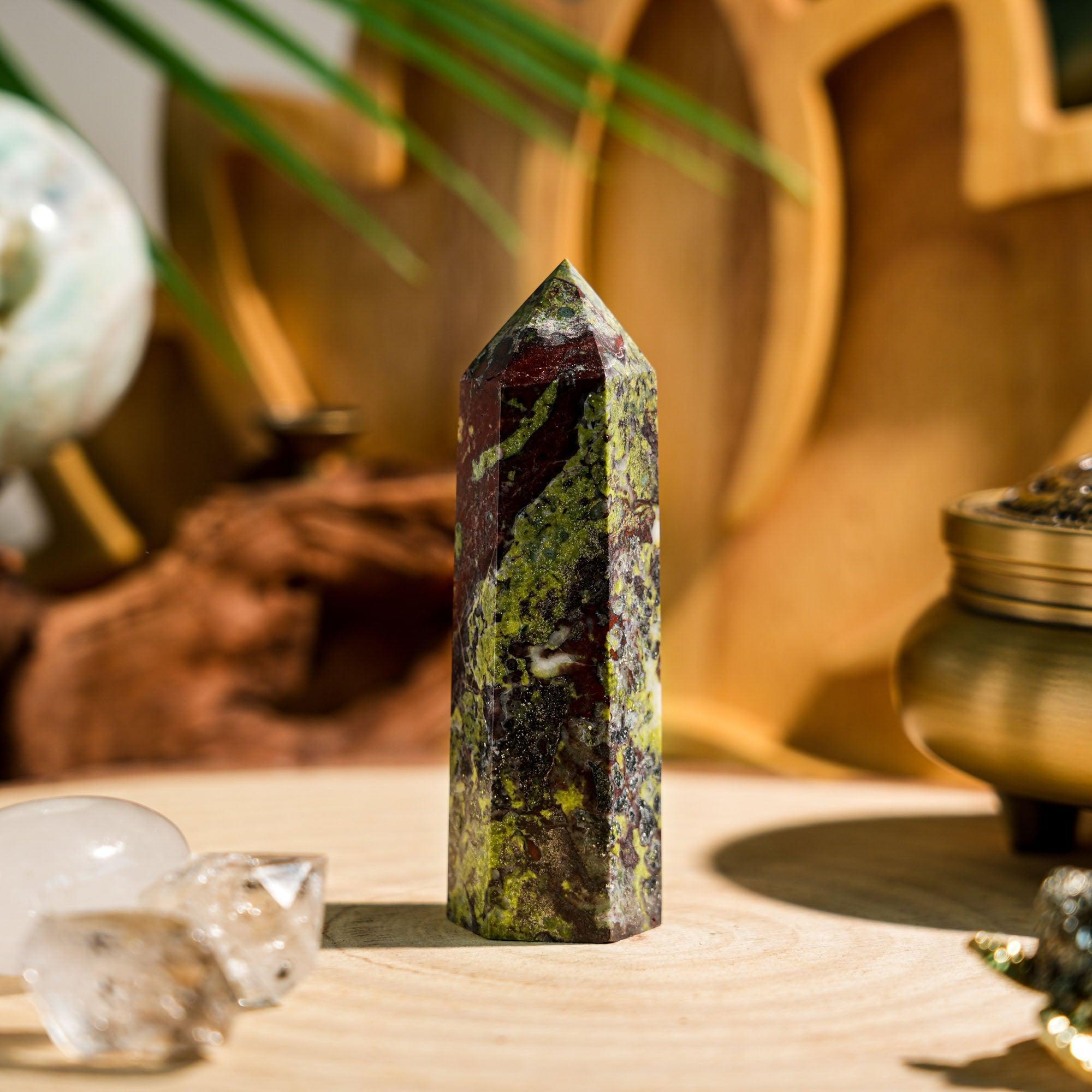 Dragon Blood Stone Point - helmsman - crystal