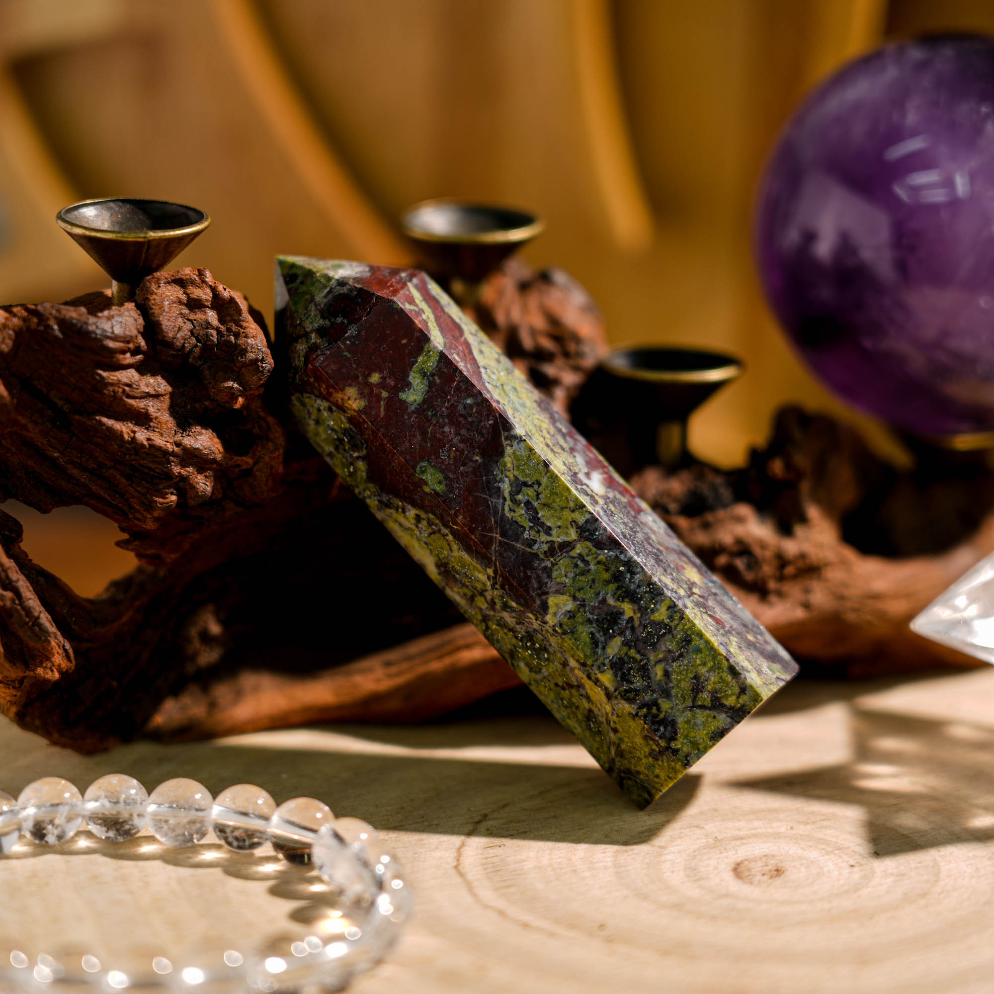 Dragon Blood Stone Point - helmsman - crystal