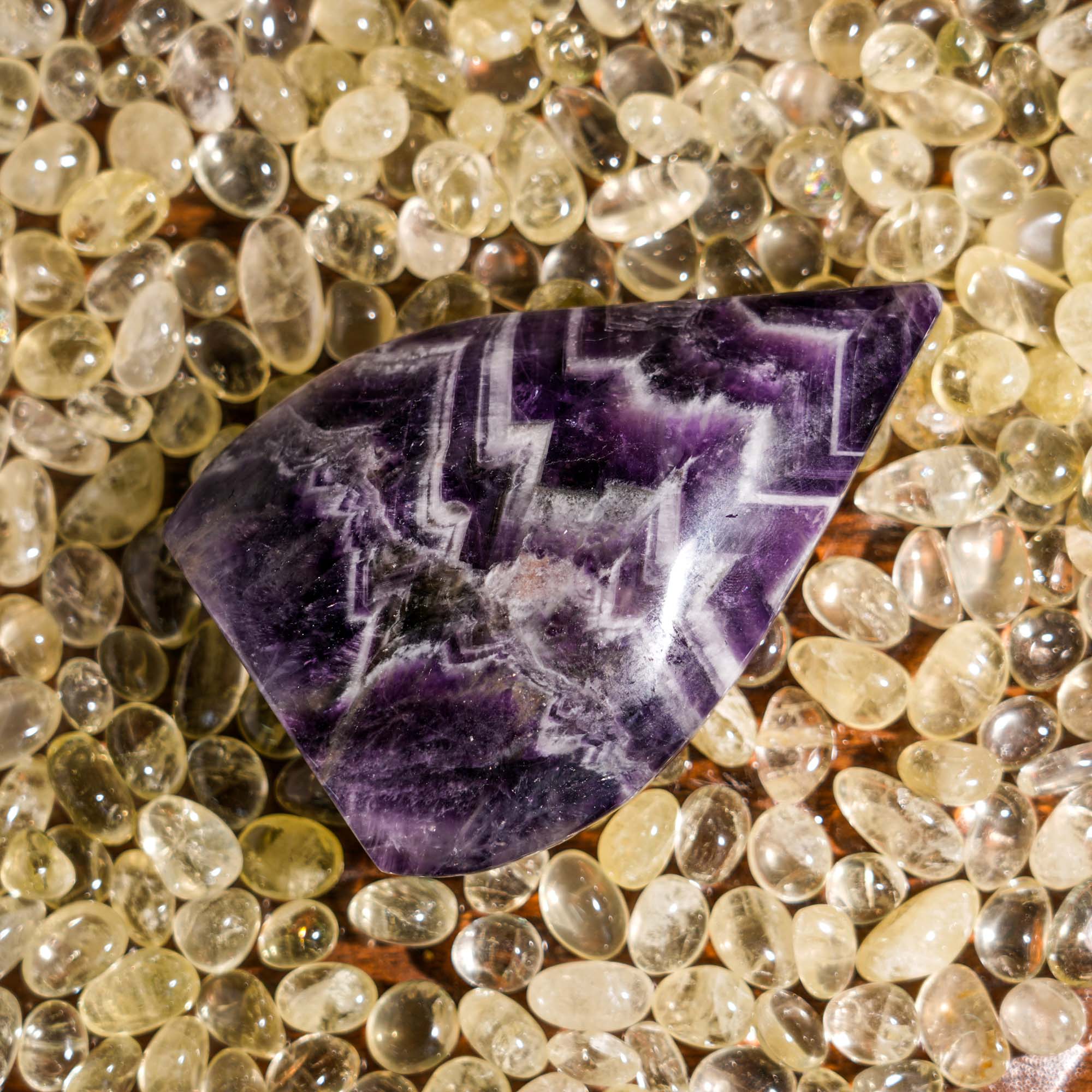 Dream Amethyst Flame Freeform - helmsman - crystal