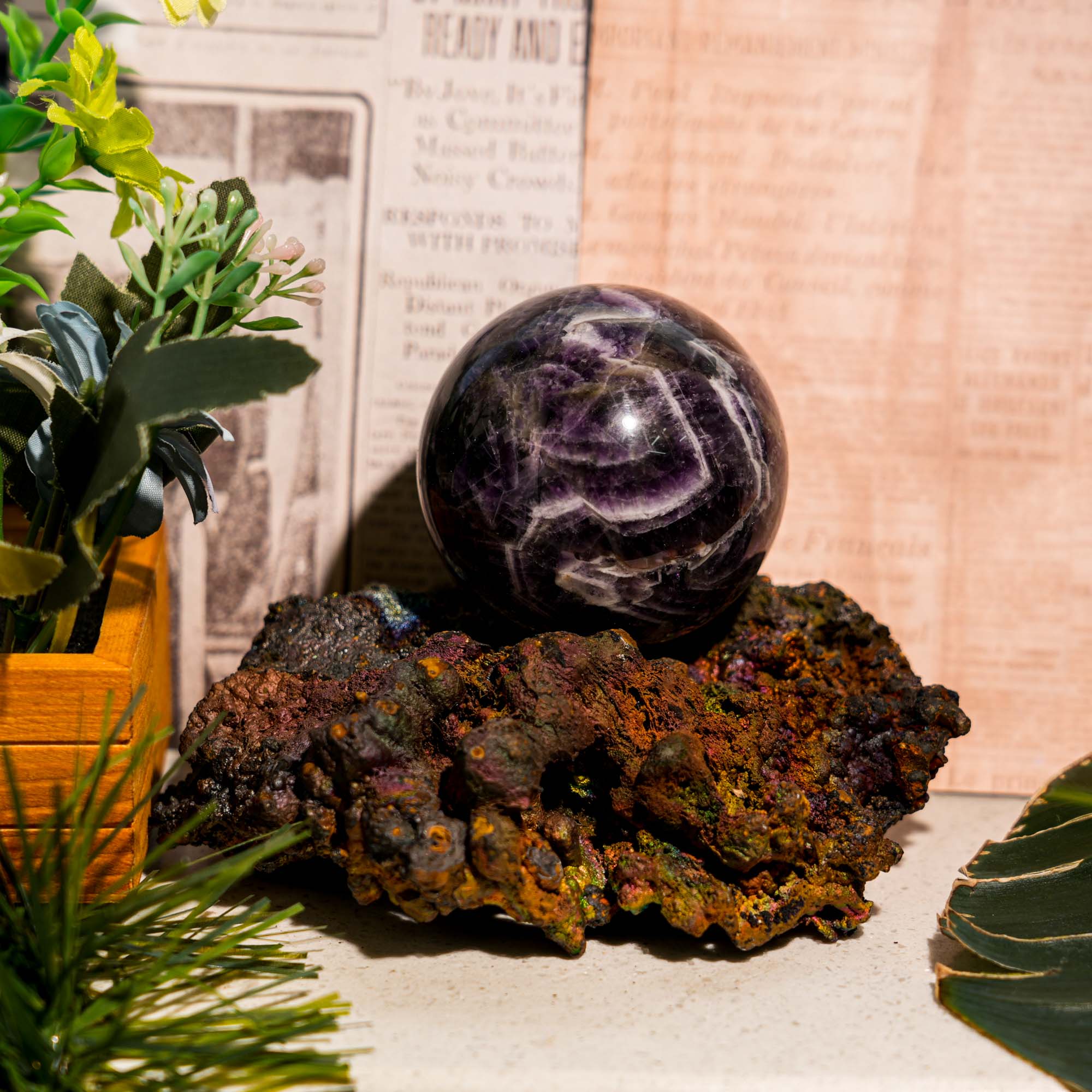 Dream Amethyst Sphere - helmsman - crystal
