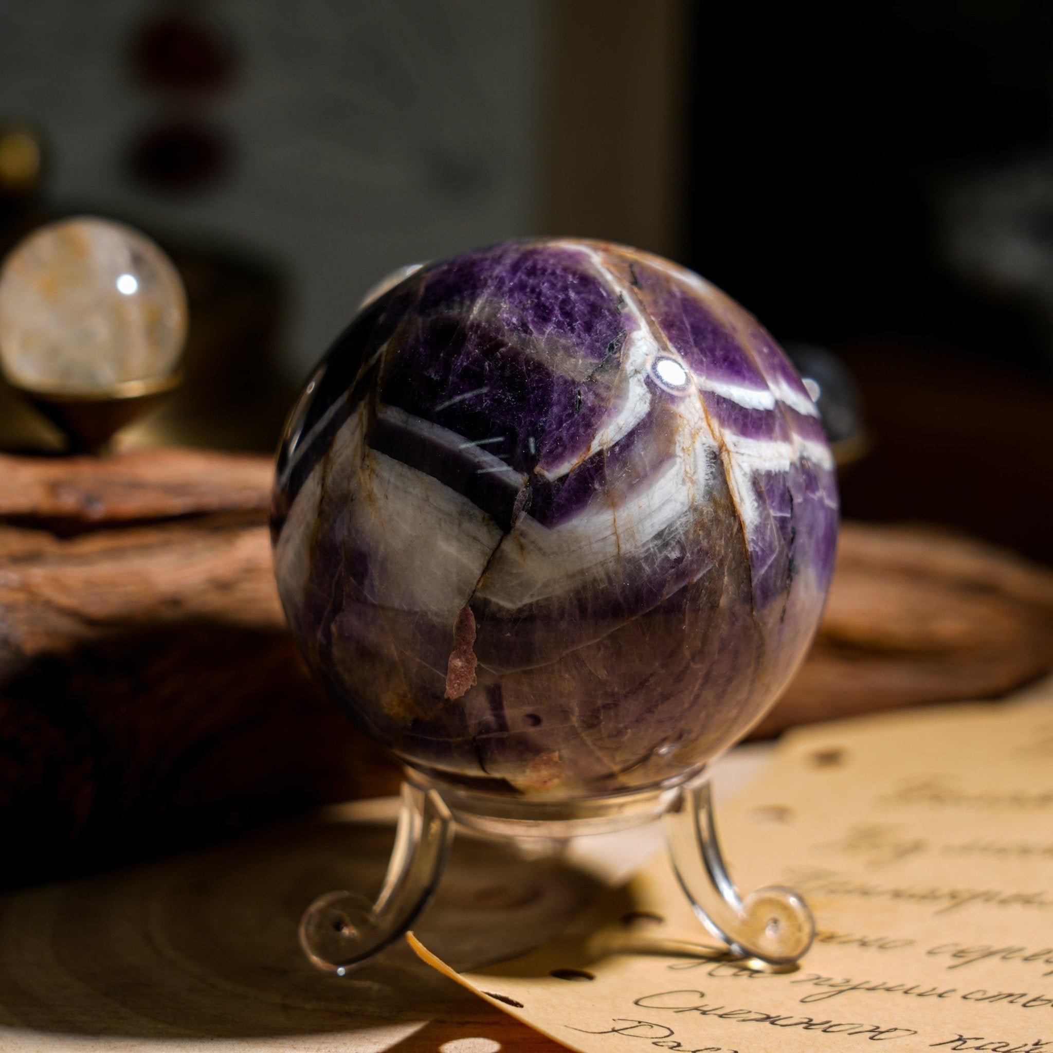 Dream Amethyst Sphere - helmsman - crystal