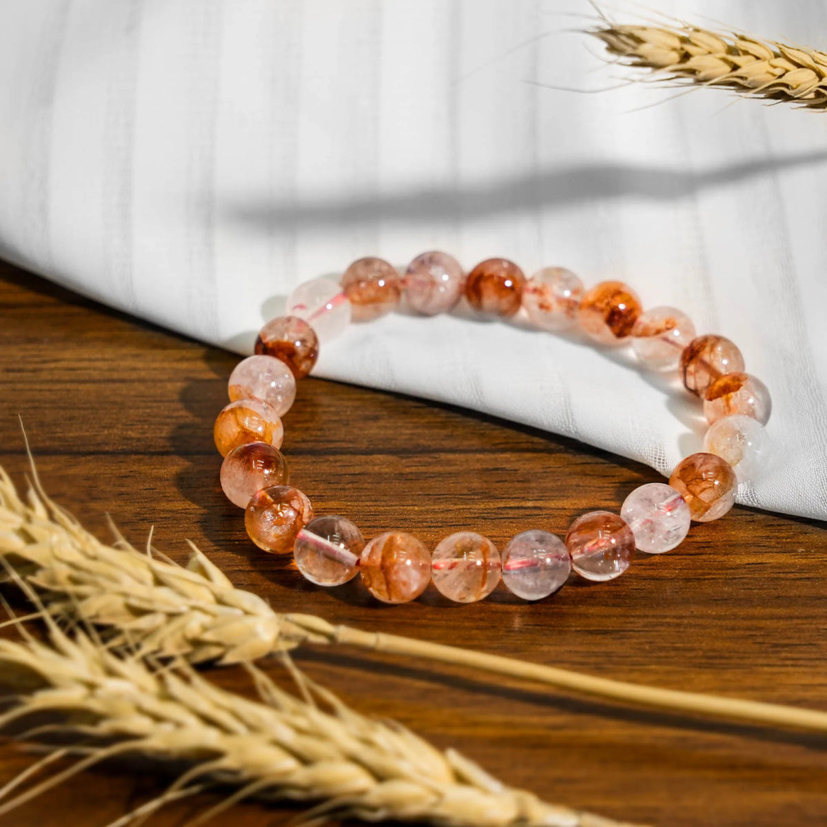 Fire Quartz Bracelet - helmsman - crystal