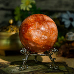 Fire Quartz Sphere - helmsman - crystal
