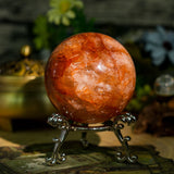 Fire Quartz Sphere - helmsman - crystal