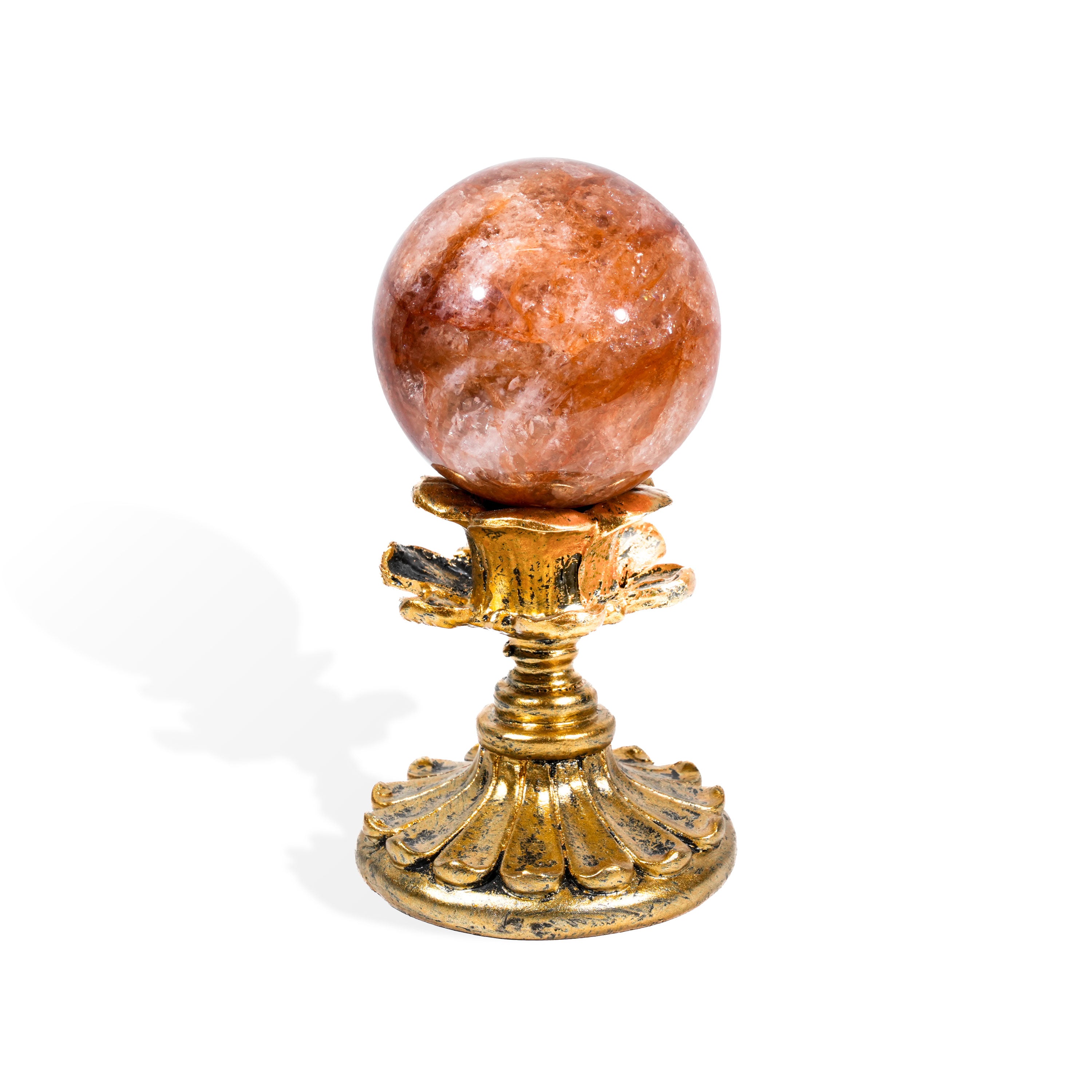Fire Quartz Sphere - Helmsman Crystal - Healing Crystal
