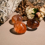 Fire Quartz Tumbled Stone Set-Helmsman Crystal