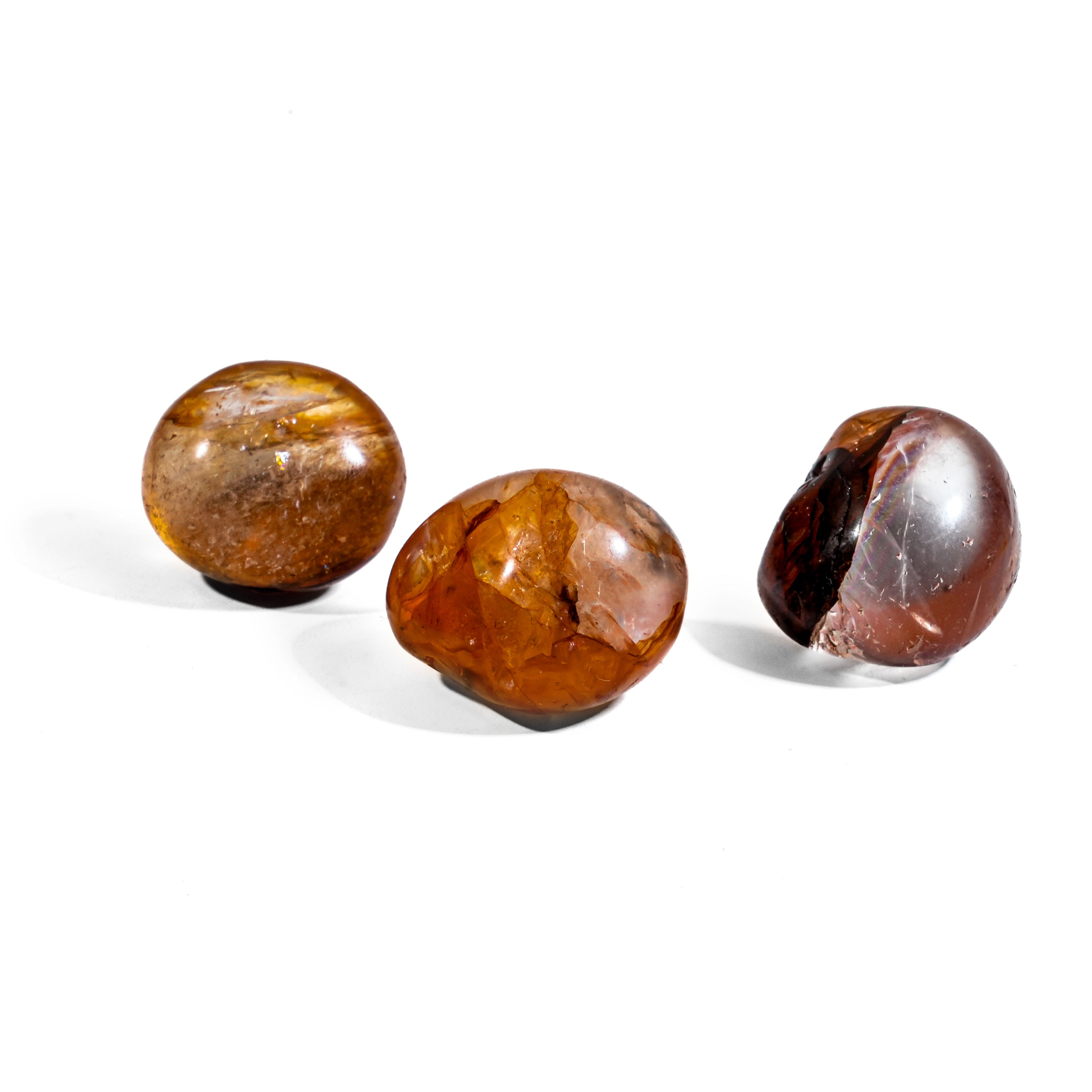 Fire Quartz Tumbled Stone Set-Helmsman Crystal