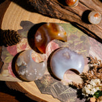 Flower Agate Moon - helmsman - crystal