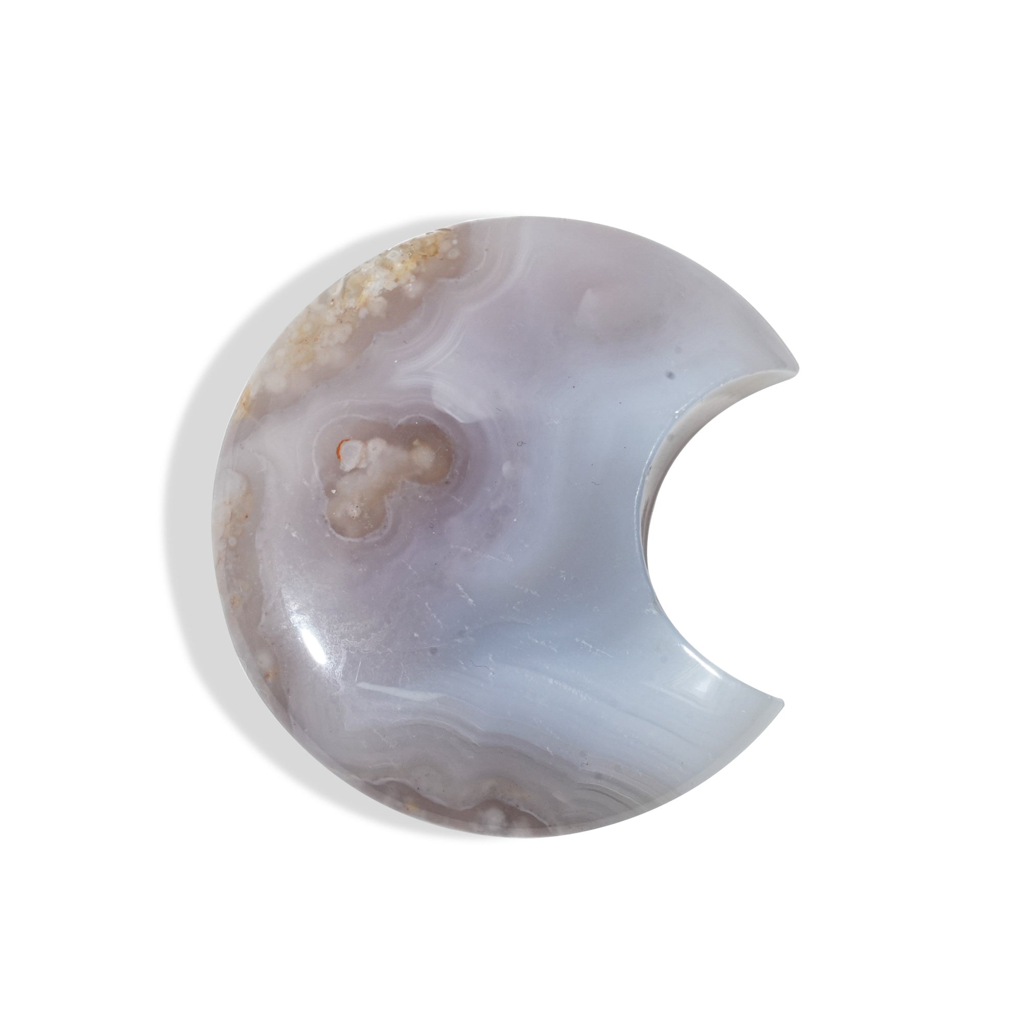 Flower Agate Moon - helmsman - crystal