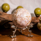 Flower Agate Sphere - helmsman - crystal