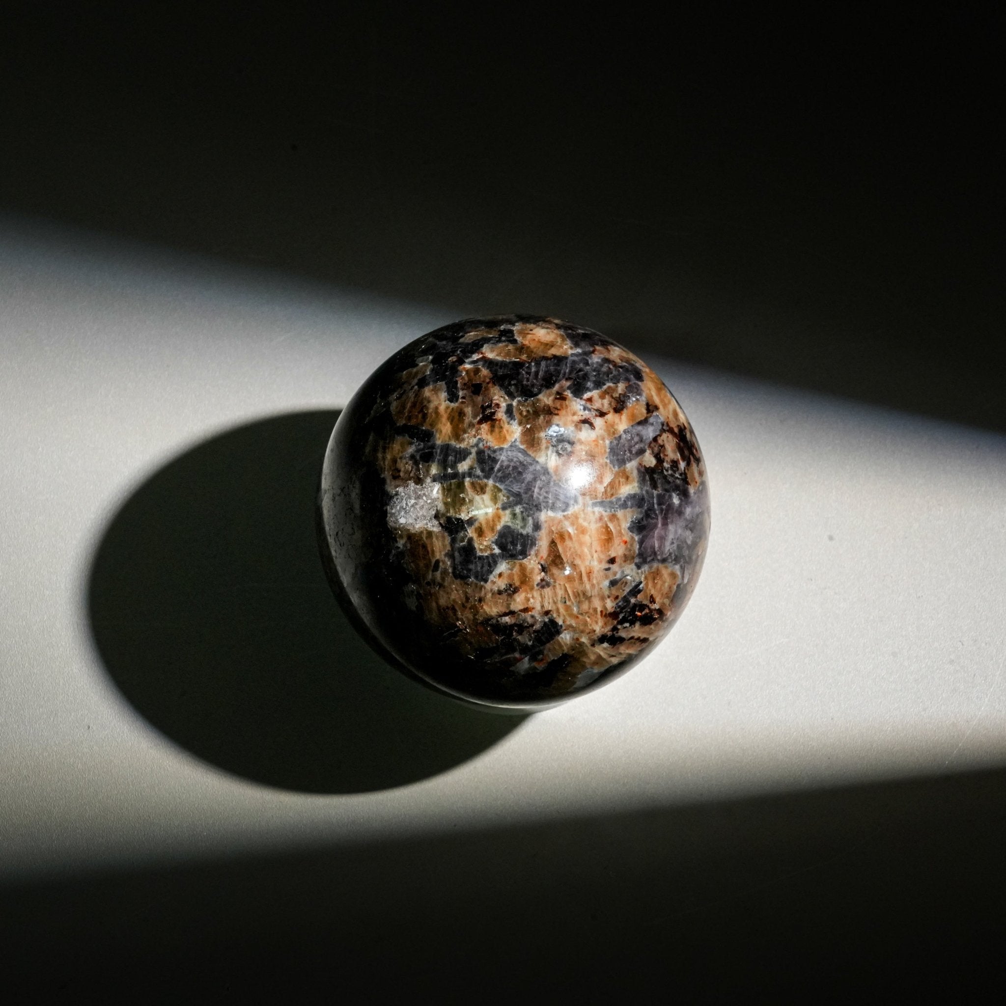 Fluorescent Mica Sphere - helmsman - crystal