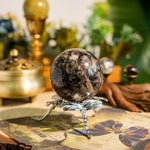 Fluorescent Mica Sphere - helmsman - crystal
