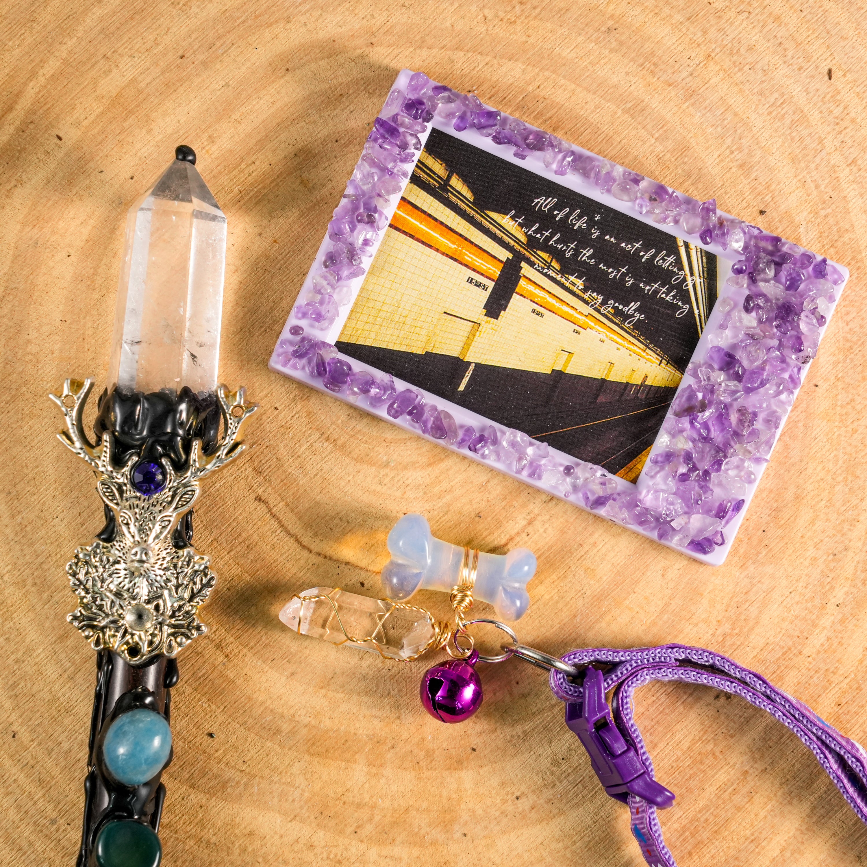 Furry Friend Energy Gift Box - Helmsman Crystal - Healing Crystal