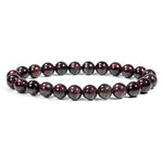 Garnet Beaded Bracelet - helmsman - crystal