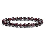 Garnet Beaded Bracelet - helmsman - crystal